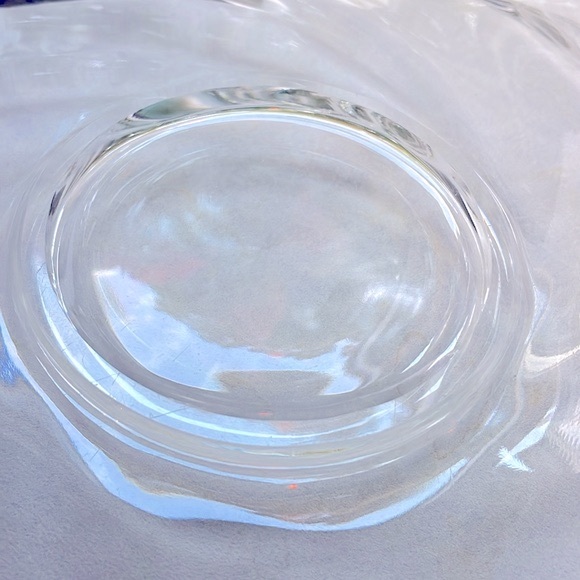 Vintage Sandwich Platter Oversized 14” Heisey Glass Company Waverly Pattern EUC - Picture 5 of 7